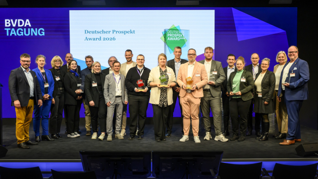 Hieber, Denns und Euronics haben den Deutschen Prospekt Award in Gold gewonnen - Die Preisträger:innen des Deutschen Prospekt Awards 2026 - Quelle: Bernd Brundert